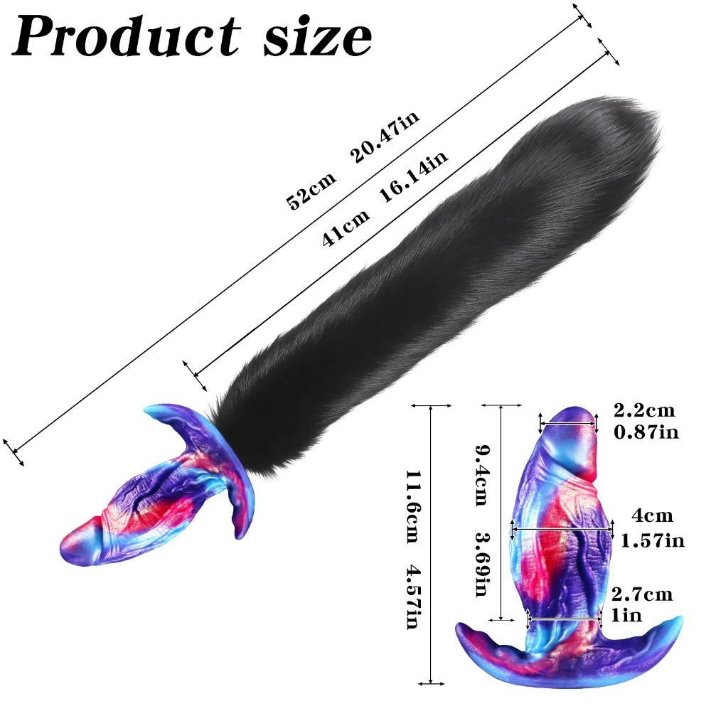 Реалистичный Мягкий Хвост Анальная Пробка SM Игрушка для Бондажа Неправильной Формы Задняя Пробка Взрослая Интимная Секс-Игрушка