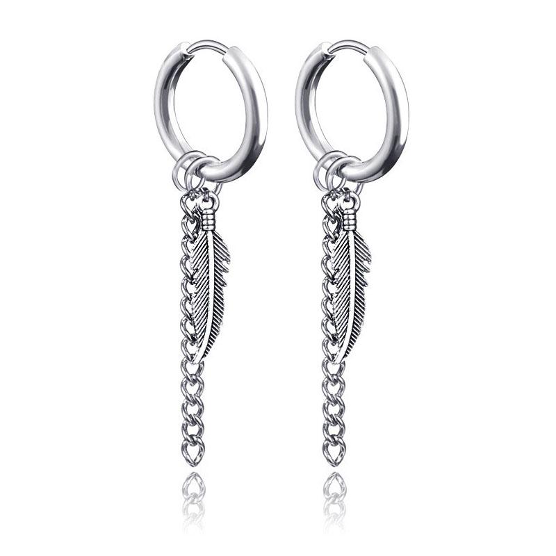 Новое поступление Серьги-гвоздики из нержавеющей стали Крест Звезда Скорпион Кисточка Для Женщин Мужчин Модные Хип-Хоп Серьги Украшения Подарки