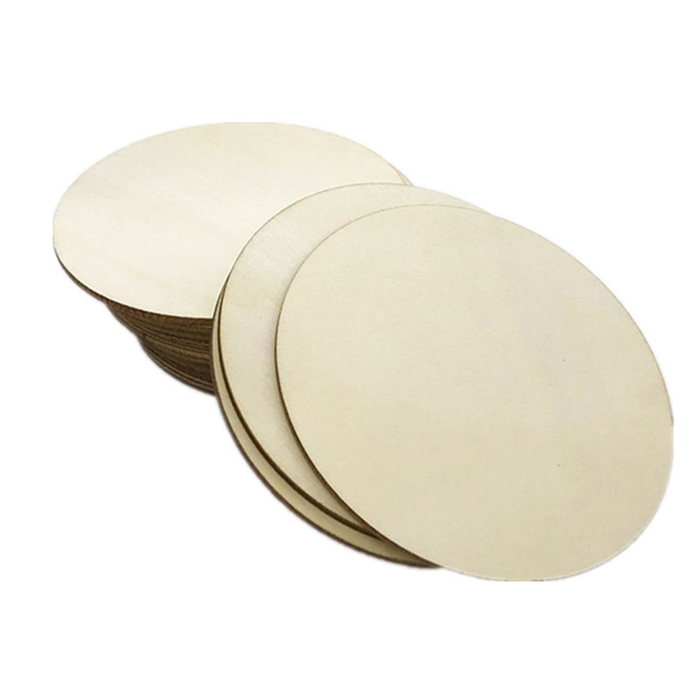 Круги DIY ремесла свадьба деревянные день рождения дети ломтики дерева ремесло живопись игрушки орнамент декор