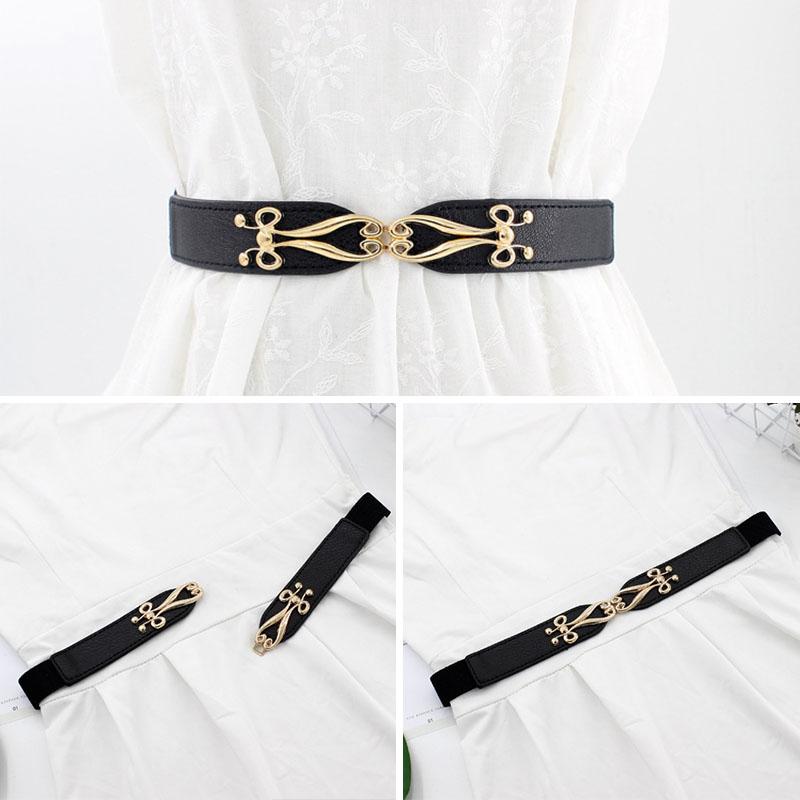 1 шт. Золотая пряжка тонкие ремни для женщин винтажный весенне-летний эластичный пояс модное платье декоративный пояс