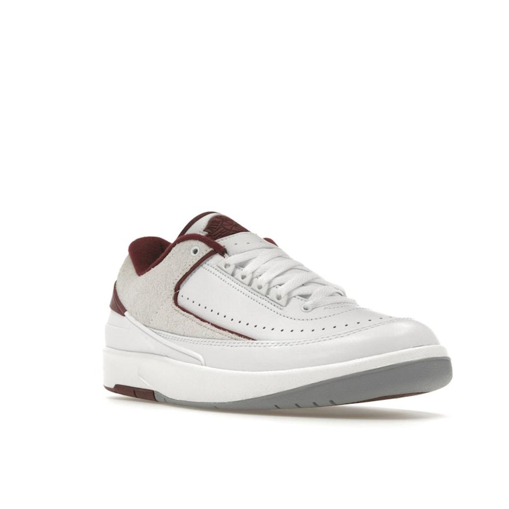 Air Jordan 2 Retro Low Cherrywood Men Sneakers White Cherrywood-Red Light-Steel-Grey DV9956-103