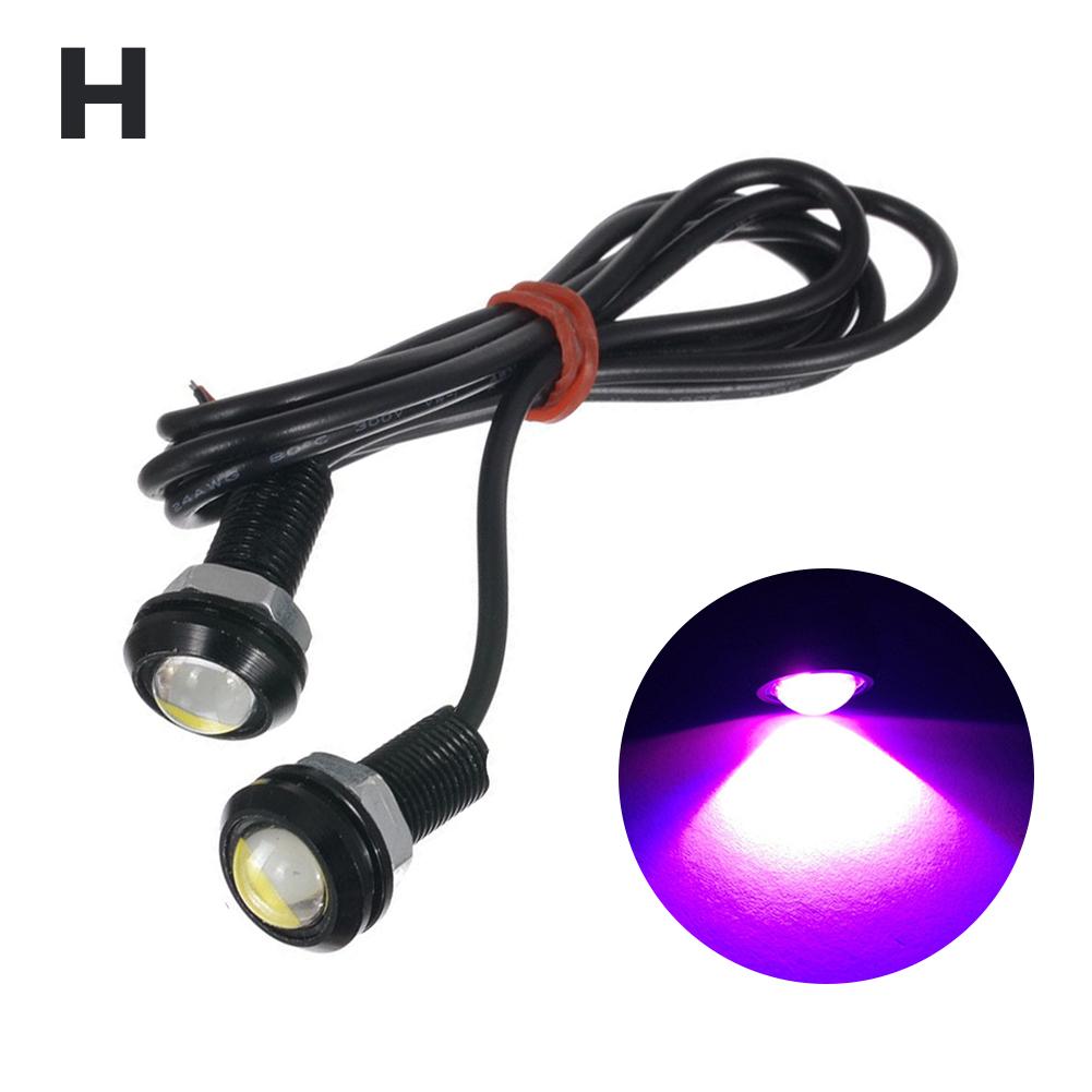 2 шт. 18 мм светодиодные фары для мотоцикла Eagle Eye, супер яркие дневные ходовые огни DRL, стоп-сигнал заднего хода, водонепроницаемые