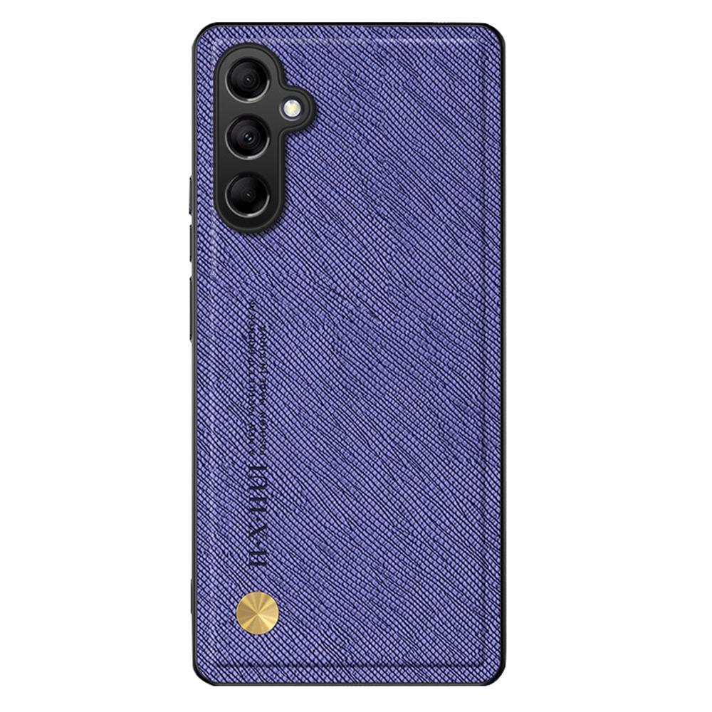 For Samsung Galaxy S25+ Case Cross Texture Leather+TPU Phone Cover Support Magnetic Car Holder