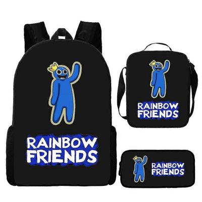 Рюкзак Rainbow Friends для учеников начальной и средней школы Детский мультяшный аниме-рюкзак 6-NMAOV