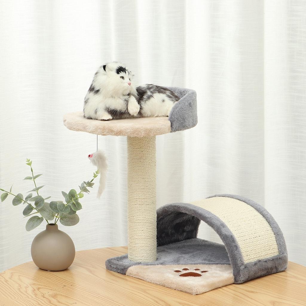 42 см кошачья башня для скалолазания, доска для тренировки царапин, тренировочная рамка с домиком для домашних животных, плюшевый коврик против падения для домашних животных