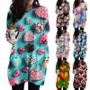 Women's Valentine's Day Love Heart Print Fashion Casual Long Sleeve Round Neck Top