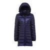 FASHION  Light Down Jacket Women's Medium  Long Fattened Plus Size Removable Cap Lightweight Ultra-thin Jacket Tide Clothes