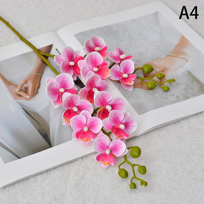 Artificial Phalaenopsis Fake Flower Branches Home Decoration Wedding Floral Materials Banquet Event Props