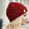 Зимняя шапка для женщин Вязаная Корея Бини Толстая Шапка-чулок Осень Уличная теплая Кепки Красные Черные Белые Кепки Резинка для волос