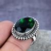 Хром-диопсидовый драгоценный камень ручной работы из стерлингового серебра 925 пробы Изысканное кольцо