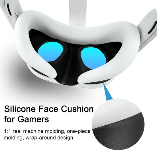 VR Гарнитура Силиконовая Потостойкая Моющаяся Мягкая Лицевая Подушка Предотвращает Проникновение Света Виртуальная Реальность