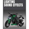 1/12 Scale Kawasaki Z1000 Street Cars Motorcycle Diecast Model Car Alloy Metal Shock Absorption Sound Light Simulation Motors for Boys