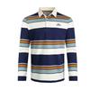 Weird Fish Mens Laxton Striped Organic Long-Sleeved Rugby Shirt