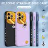 Cartoon Planet Astronaut Phone Case for iPhone 15 14 13 12 11 Samsung Galaxy S23 S22 A52 A52S Soft Full Protection Square Liquid Silicone Cover