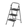 Sanwa Supply Stepladder 3 Tier Folding Load Capacity 150kg Steel Frame Black STL-2