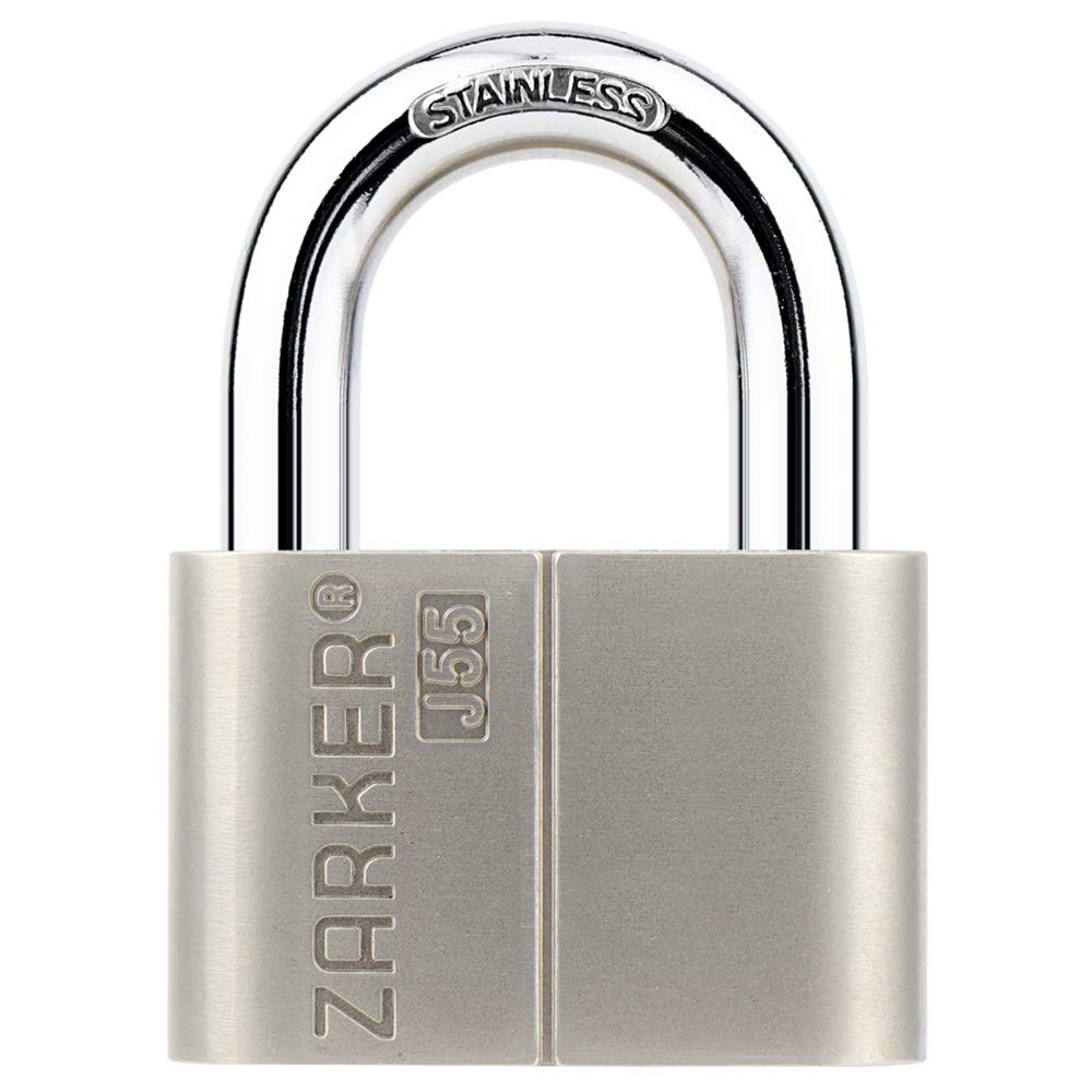 ZARKER Stainless Steel Rustproof Padlock Ideal for Container and Exterior Vehicles in Bad Weather J55, Warehouses, Warehouses,