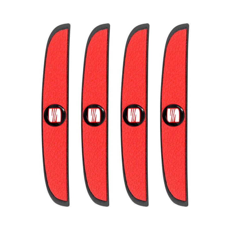 4 шт. Защитная полоса от столкновений на дверь автомобиля, наклейка для защиты зеркала заднего вида для SEAT Leon FR 5 6 MII Altea 5F Ibiza Toledo Cordoba Alhambra MK3