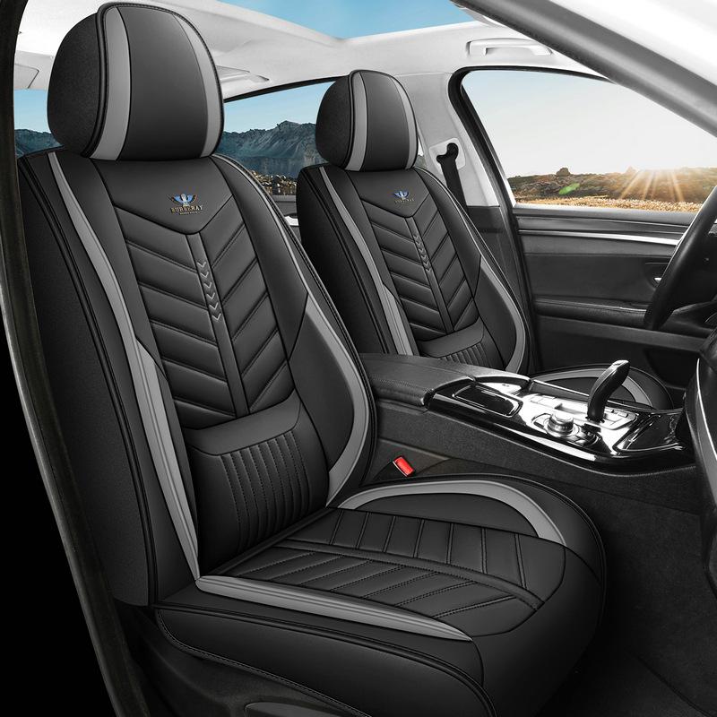 Новые чехлы на переднее пассажирское сиденье, полностью закрытые, одноместные кожаные подушки для автомобильного сиденья, всесезонные чехлы на сиденья(Только 1 шт. Чехол на сиденье)