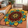 Цветочный полиэстеровый ковер  Многоцветный нескользящий ковер для гостиной и спальни Плотность  Варианты больших размеров  Vibra