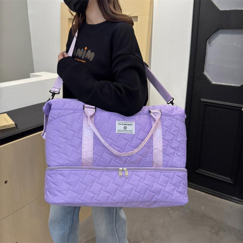 Large Capacity Travel Bag Women's Short-distance Outgoing Luggage Bag Storage Bag Dry And Wet Separate Sports Fitness Handbag