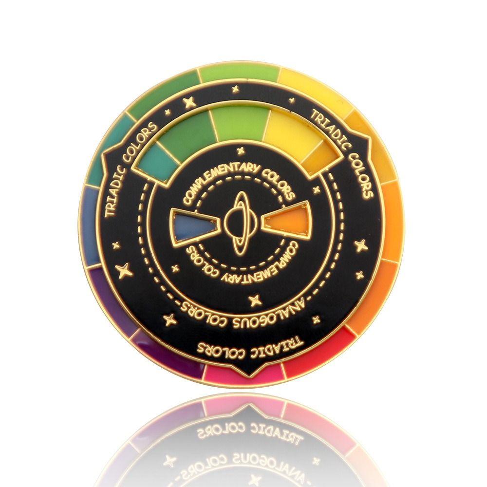 Цветовое колесо вращающийся цветовой компас брелок вращающаяся цветовая палитра брелок подарок для детей