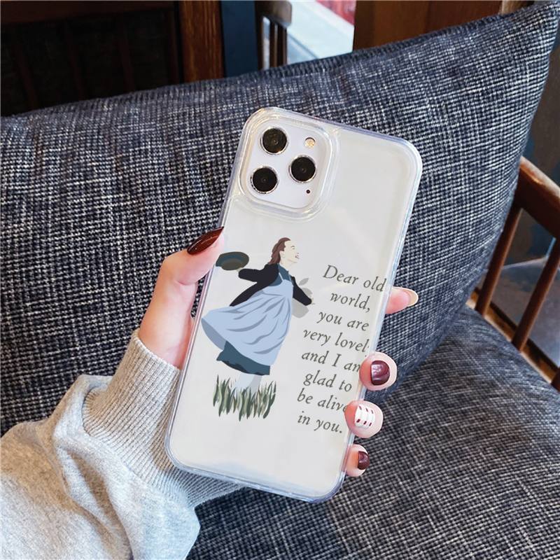 Anne of Green Gables Phone Case For Iphone 13 12 11 Mini X Xs Xr Pro Max 8 7 6s 6 Plus Transparent Soft