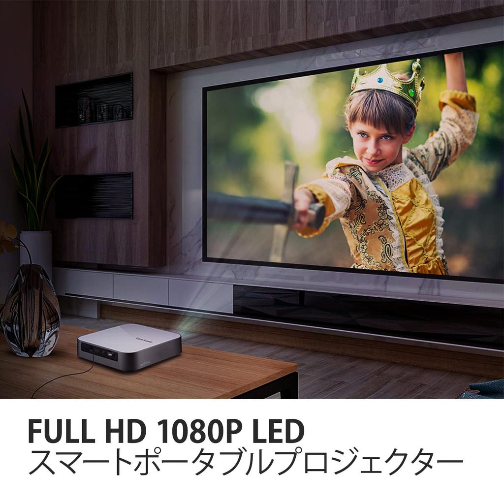 Светодиодный мобильный проектор ViewSonic M2e HD 1080P 400 ANSI люменов Автоматическая фокусировка Технология DLP Автоматическая коррекция трапецеидальных искажений Автоматическая настройка Динамик Harman Kardon 100