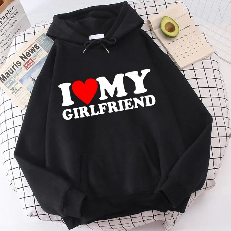 Толстовка с капюшоном I Love My Boyfriend Girlfriend