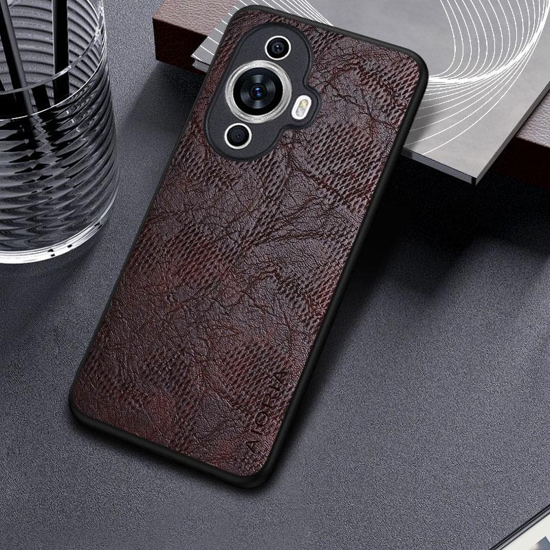 Чехол для Huawei Nova 12S 12 SE 12i Business с рисунком коры ветра Кожаный чехол для чехла nova 12s