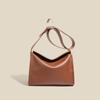 Trend Soft Leather Large Capacity Tote Bag Everything Daily Commute Shoulder Bag Minimalist Crossbody Bag