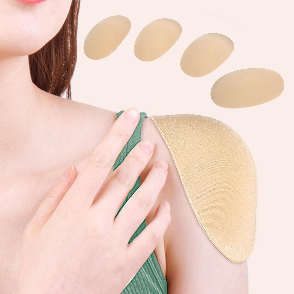2 пары подплечников съемные самоклеящиеся противоскользящие подплечники телесного цвета для женской и мужской одежды
