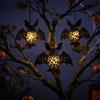 2PCS Openwork Gothic Style Halloween Bat Light Glowing Halloween Bat Lampshade  Ghost Festival