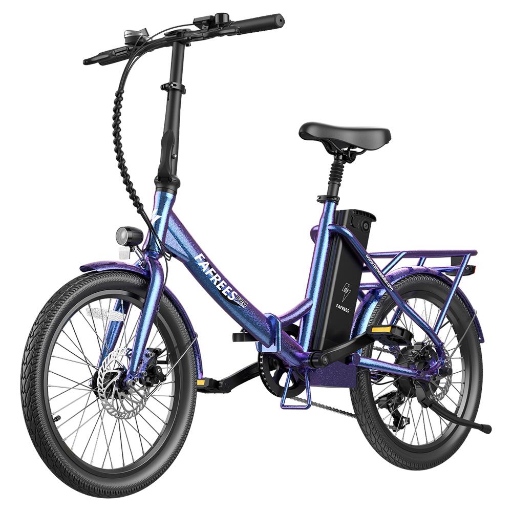 Электрический велосипед Fafrees F20 Lasting, двигатель 250 Вт, 36 В 18,2 А·ч с аккумулятором, шины 20*1,95 дюймов, максимальная скорость 25 км/ч, максимальный запас хода 120 км, механические дисковые тормоза