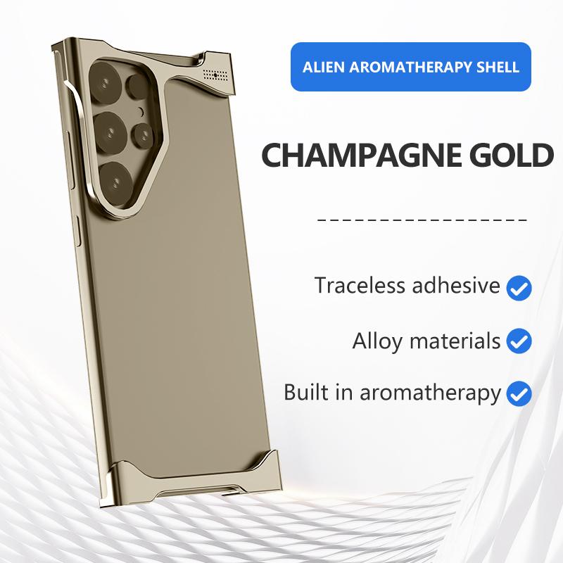Необычный металлический бампер чехол для телефона Samsung Galaxy S22 S23 S24 S25 Ultra Plus алюминиевый охлаждающий противоударный чехол для S25Ultra