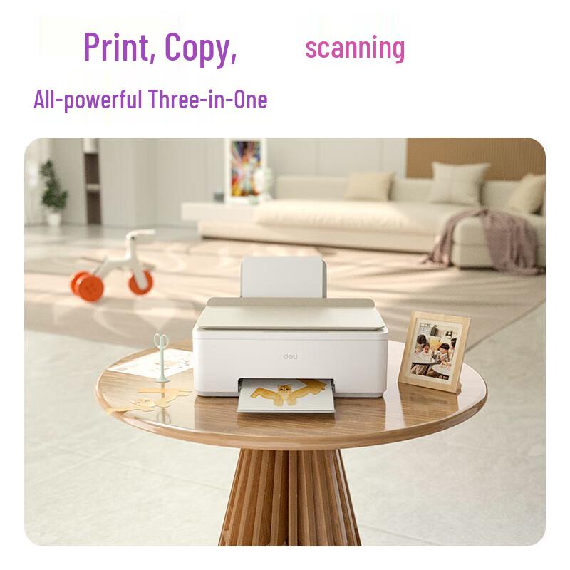 Deli L519Ws All-in-One Color Inkjet Printer CN plug (adapter included)
