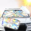 Car Sunshade Car Windshield Laser Sunshade Car Sunshade Retractable Sunscreen Heat Insulation Front Windshield Parasol