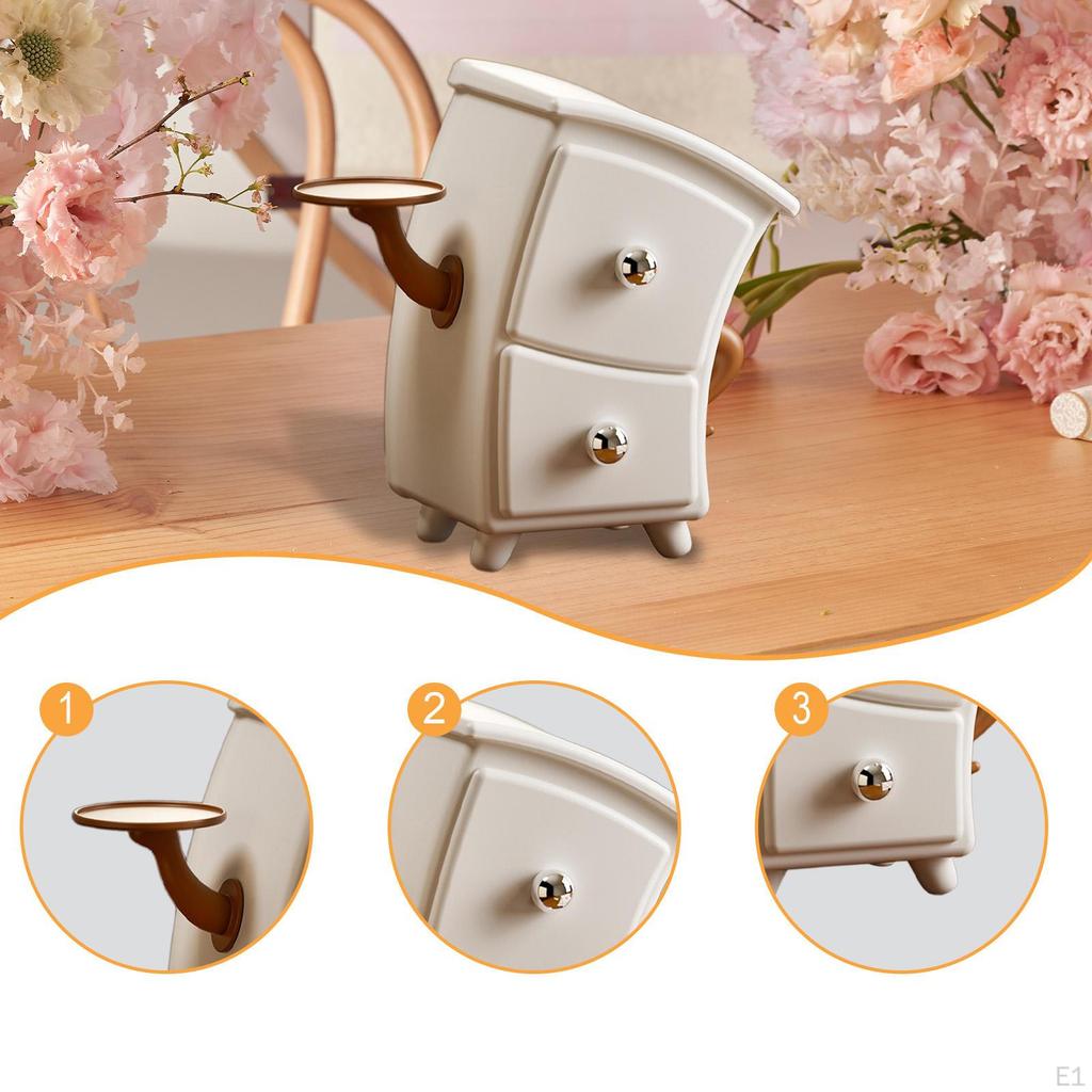 Jewelry Storage Tray Cosmetic Organiser Ornament Countertop Makeup Box Organizer for Small