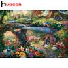 Huacan Алмазная вышивка 5D DIY алмазная живопись Пейзаж Картина стразами полный бриллиант Рождественский подарок декор для дома