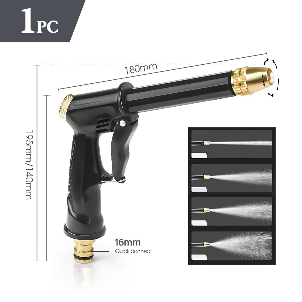 Garden Water Gun 3/8" 1/2" 3/4" Nti-slip Quick Connect Hose Accessories Gardening Watering Flowers Cleaning Cars Washing Ground
