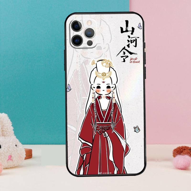 СЛОВО ЧЕСТИ Shan He Ling мультяшный Чехол для телефона Для iPhone 17 Air 16 15 13 12 11 14 Pro Max 12 13 mini 15 16 Plus 16e Чехол