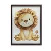 Plakat Uroczy Lew Plakat Uroczy Lew, 70X100 Cm, Rama Drewniana Ciemny Brąz, Papier Matowy 230 Gsm
