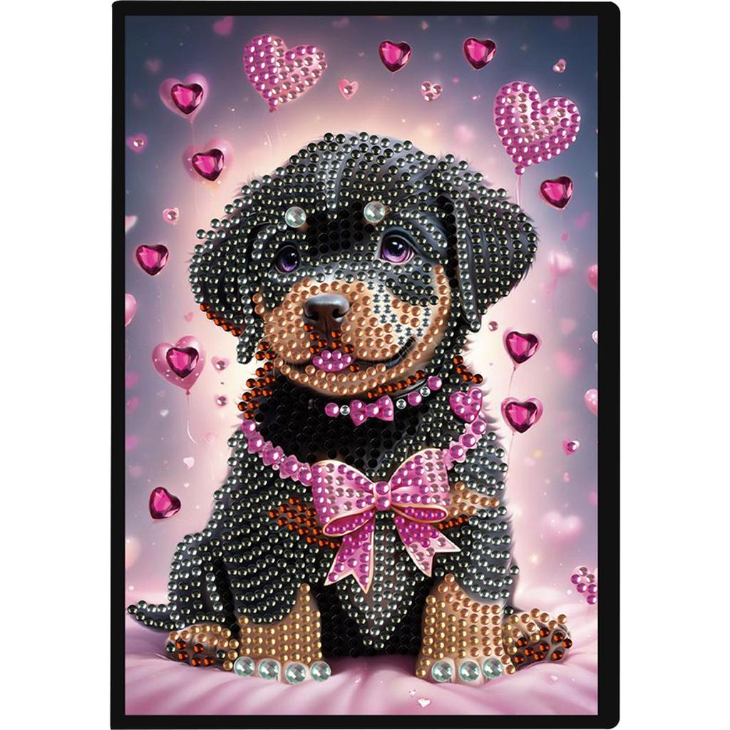 50-Page A5 Size 5D DIY Diamond Art Painting Notebook Kit Crystal Notepad Sketchbook for Birthdays Or Christmas Gifts