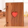 Creative 6-Inch Wooden Love Photo Album: Handmade Retro Graduation & Youth Commemorative Gift
