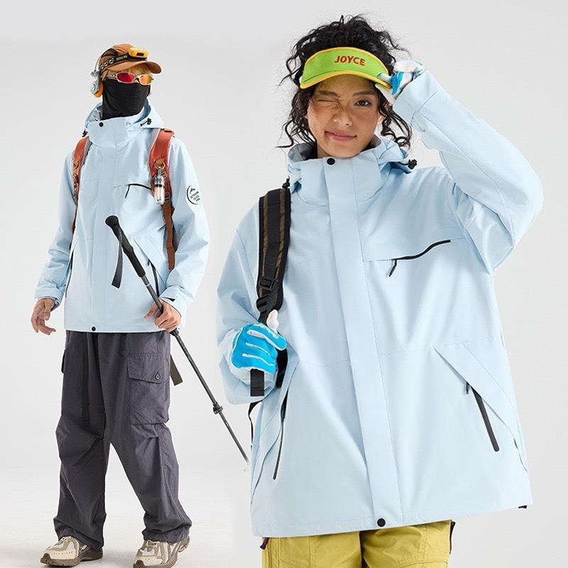 Женская куртка для активного отдыха, костюм для хайкинга, флисовая подкладка, ветрозащитная и водонепроницаемая куртка три-в-одном, мужская, на заказ