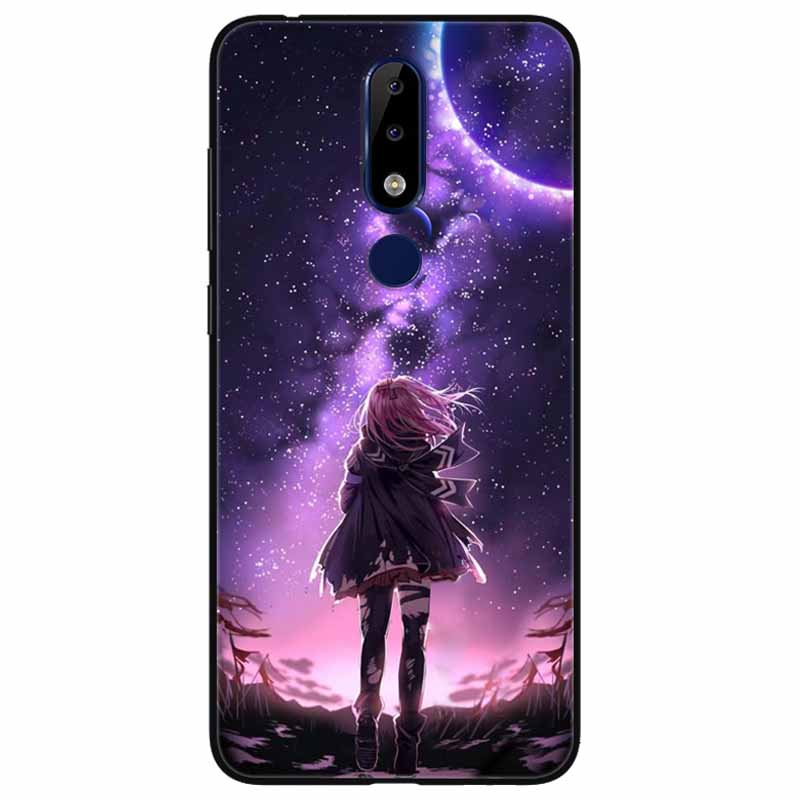 Для Nokia 5.1 Plus Чехол Мягкий Силикон Мультфильм Модный ТПУ Чехлы для Телефона для Nokia X5 Обложка 5.1Плюс Милый для NokiaX5 Защитный