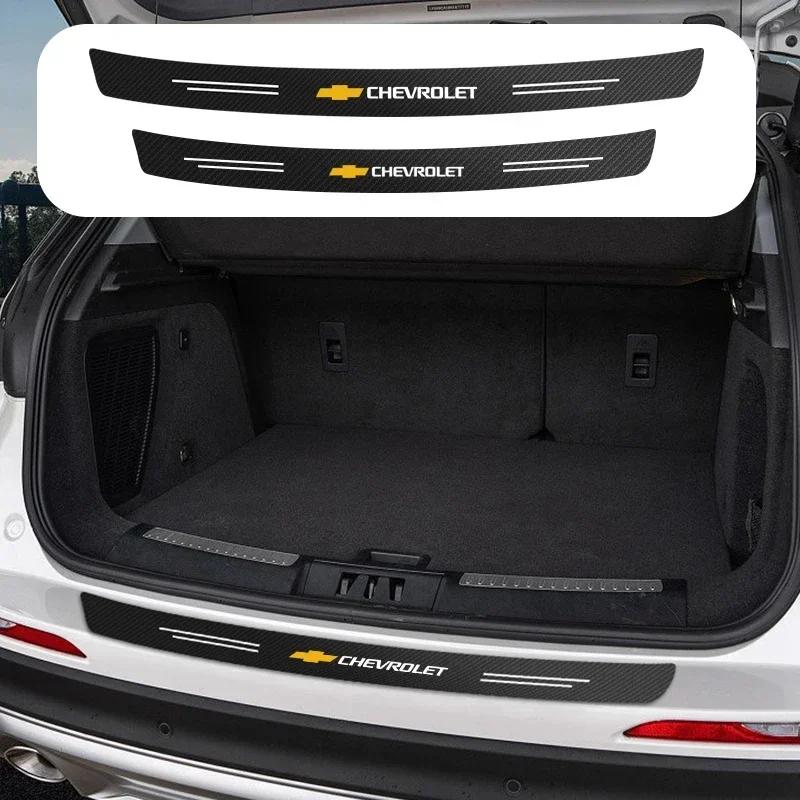 CYD1 Car Bumper Carbon Fiber Protector Trunk Anti-Scratch Tape Fit For Chevrolet Silverado Impala Malibu Equinox Cruze Camaro Spark