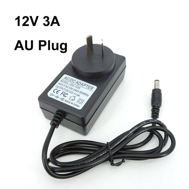 AC TO dc 12V 3A 3000MA EU US AU UK Блок питания 12V Трансформатор AC 220V TO 12V Адаптер питания переменного тока для светодиодной ленты Драйвер--
