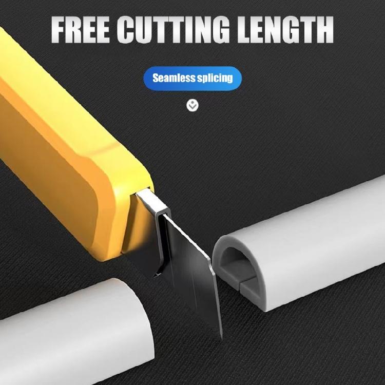 Floor Cable Cover PVC Trumking Cord Protector Self-Adhesive Power Supply Cable Hider Extension Electric Wire Slot