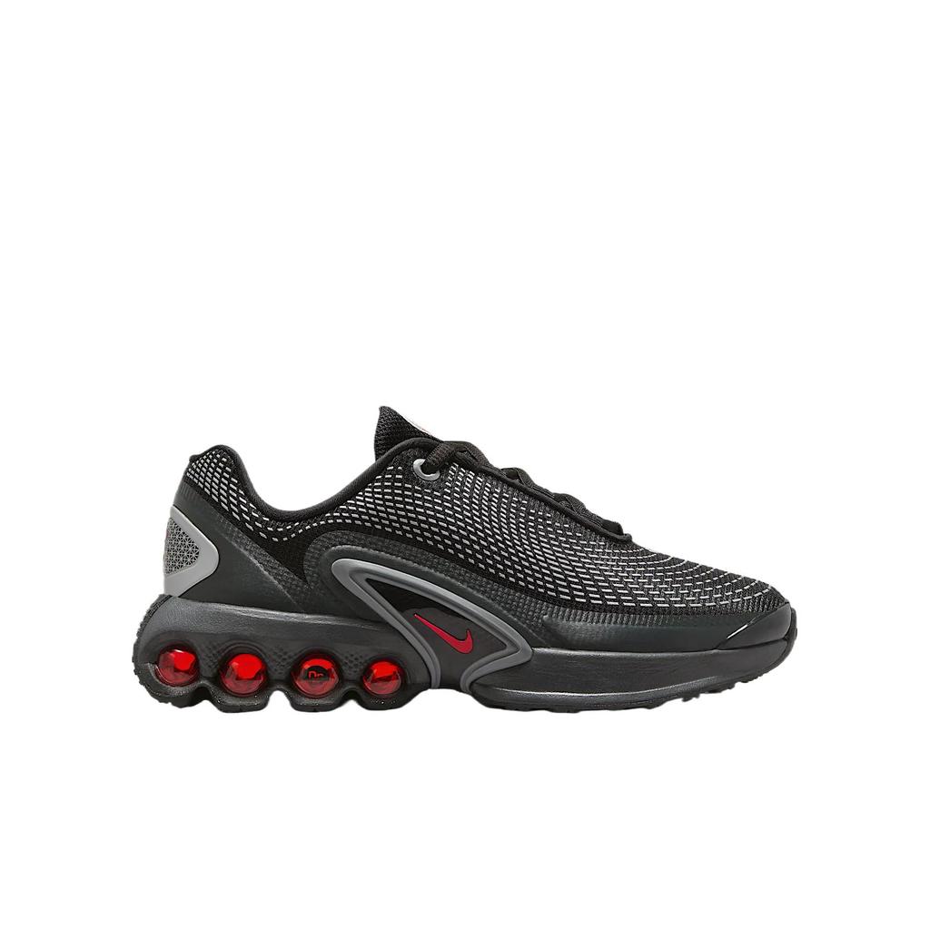 Nike Air Max Dn Mesh Low top Kids' Outdoor Shoes Black Metallic Silver University Red Kids' FB8987-009