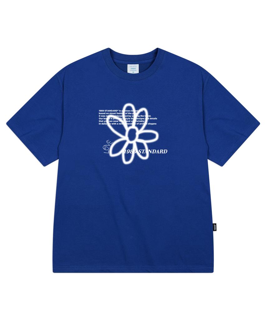1989STANDARD Bw Flower Cool Cotton Oversized Short Sleeve (Sisstd-0034) S